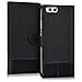 kwmobile Wallet case canvas cover for Xiaomi Mi6 - Flip case with card slot and stand in anthracite black