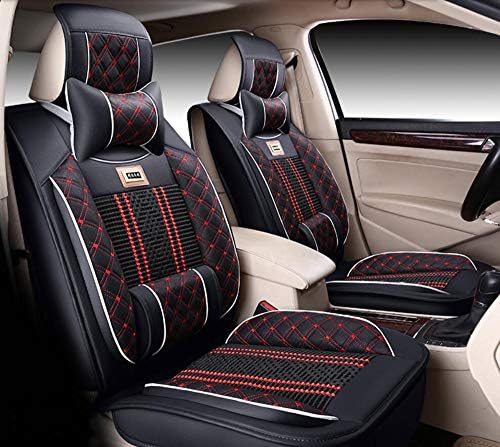 HRFHLHY PU leather ice silk car seat cover Compatible with car seat cover Suzuki series GRAND VITARA, JIMNY, Kizashi,Black,Kizashi