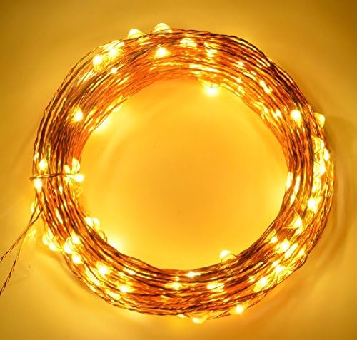 2 Pack FOXNOV LED Fairy String Lights, Christmas Lights 12 M/40 Ft, 120 Leds, Warm White Home Decor Rope Lights for Indoor, Outdoor, Holiday, Wedding, Party