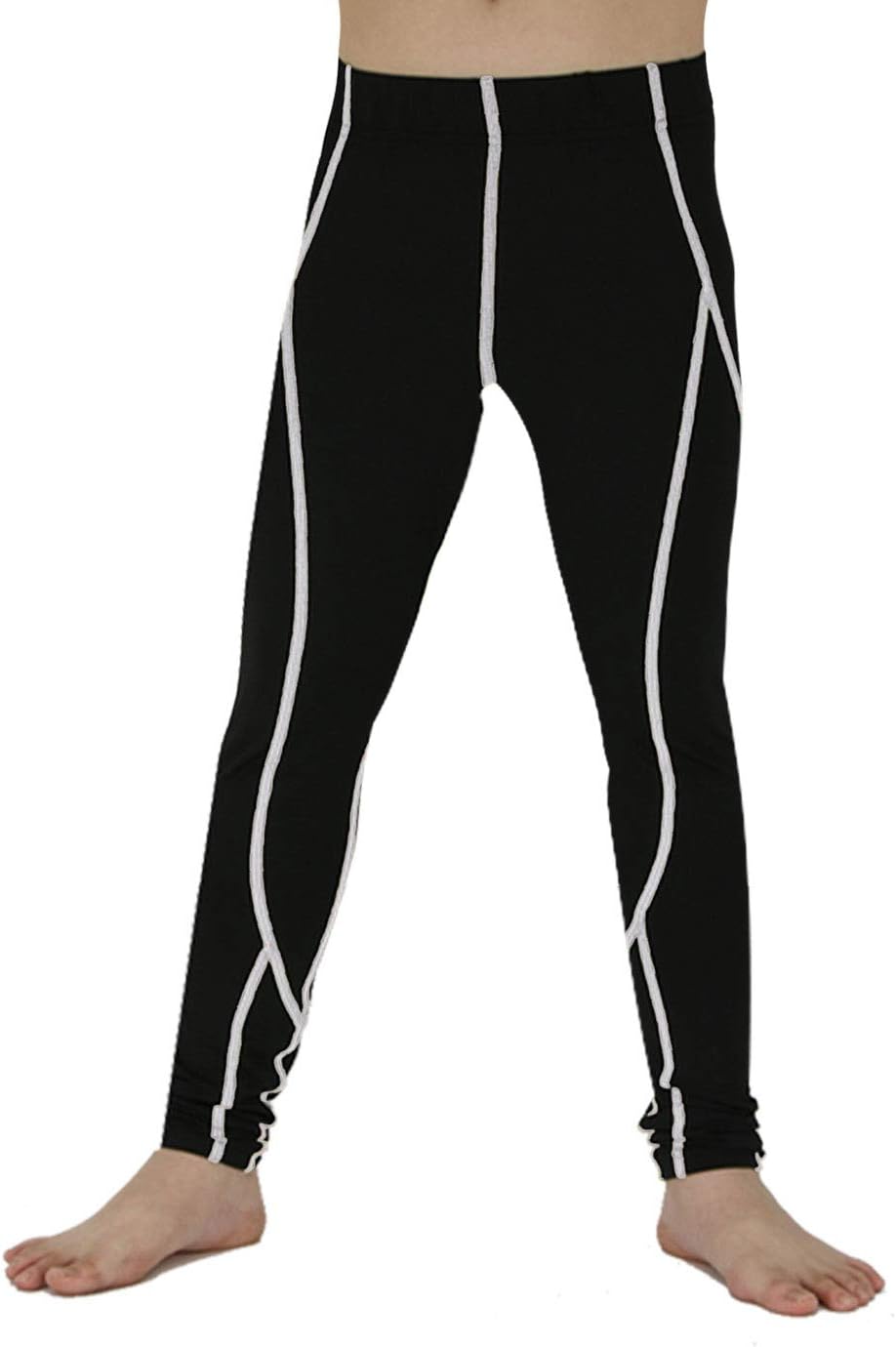 Boy's Sports Running Stretch Pants Compression Football Legging