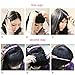 SARLA Clip on Bangs Fringe Hair Extensions Synthetic Hairpiece Hair Piece For Women Full Straight Fashion Stylish Cute Japan High Temperature Fiber(B7#Jet Black 1B)
