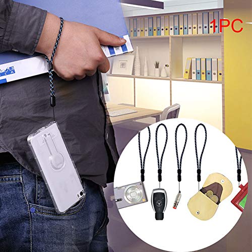 YOTHG Phone Lanyard Accessories DIY Handheld Devices Jacquard Portable Hang Rope Key Holder Wear Resistant Short ID Badge Wrist Straps Adjustable Anti Lost