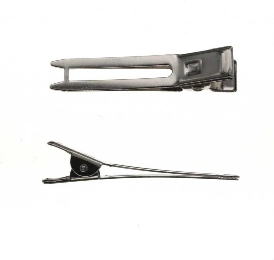 HBC 1.9 Inch Hair Clip Double Prong Alligator Clips - 144 Pack