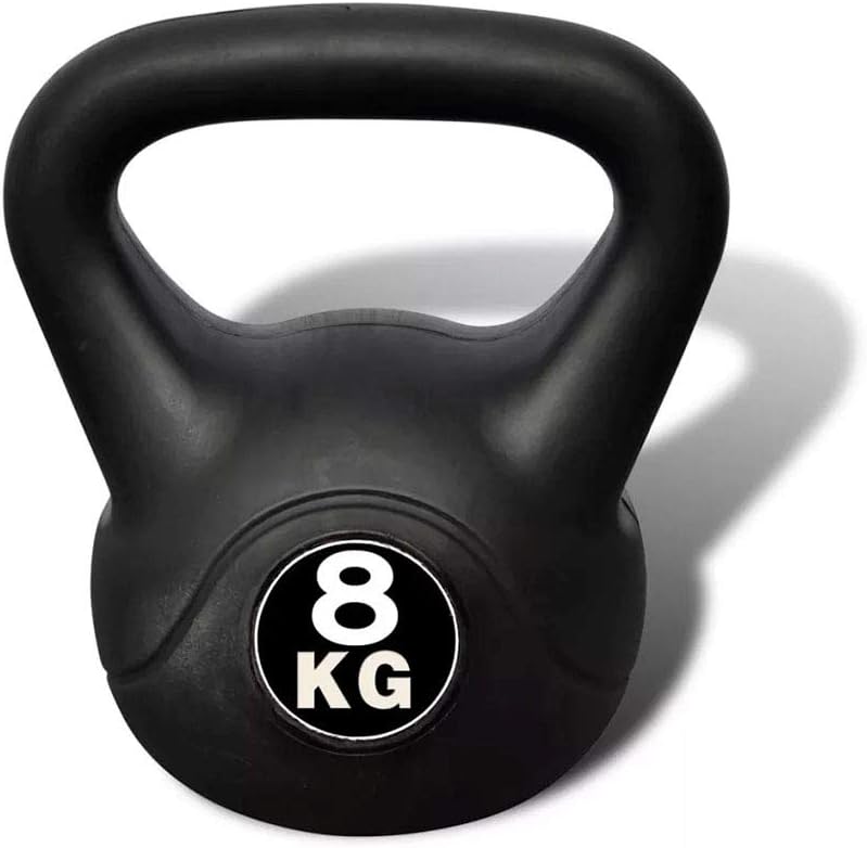 GLYHE Kettlebell Fitness for Men Women, Bodybuilding Strength Exercise Training Dumbbell, Hand Weights Iron Kettlebells Weightlifting 2kg, 4kg, 6kg, 8kg