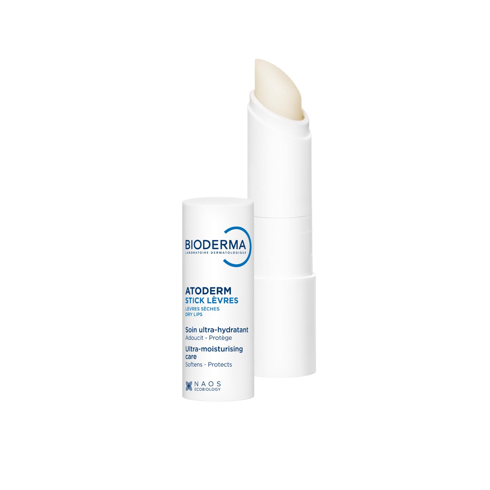 Bioderma Atoderm Lip Stick - Deeply Hydrating, Moisturising & Ultra Nourishing Lip Balm to Protect & Soothe Damaged & Dehydrated Lips, Enriched with Niacinamide, 4G
