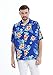 Hawaii Hangover Men's Hawaiian Shirt Aloha Shirt XL Hibiscus Blue