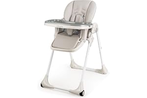 BABY JOY Convertible High Chair for Babies & Toddlers, Height Adjustable, Grow & Go High Chair w/Recline & Footrest, Removabl