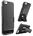 iPhone 6 Case, E LV Armor Holster Defender Case Cover with Kickstand and Belt Swivel Clip for iPhone 6S / iPhone 6 with 1 Stylus, 1 Screen Protector and 1 Microfiber (Black)