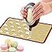 Silicone Baking Mat Cookie Sheet Set (2) Non-stick Cooking Mat Liner for Macaron Cake Bread Making Microwave Toaster Oven Tray Pan,16.5