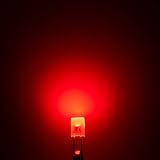 Chanzon 100pcs 2x5x7mm Red LED Diodes Frosted Rectangle Diffused 2V 20mA Lamp view 2