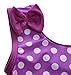Attraco Baby Girls Polka Dot Ruffle Swimsuit One Piece Swimwear Bowtie 3T