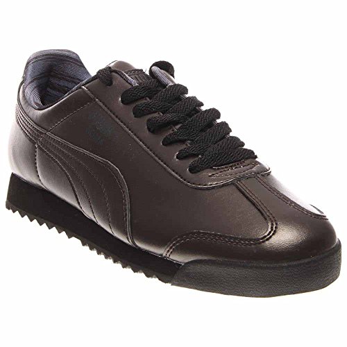 PUMA Women's Roma Metallic Sneaker, Black Dark Shadow, 9.5 B US
