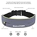 Build & Fitness Running Belt Waist Adjustable, Comfortable Slim with Key Clip - Fits Fuel Gel, iPhone 6,7,8plus,X, Samsung S7,S8,S9 - for Men, Women, Runners, Jogging, Gym, Yoga, Workout, Sports