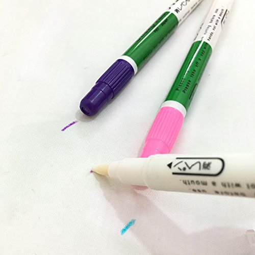 YEQIN 3PCS Double Side Water Erasable Marking Pen DIY Sewing Pen
