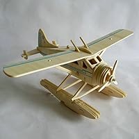 Kaden G-P 3D Jigsaw Woodcraft DIY Assembly Construction Model Plane aircraft airplane Puzzle Kit Wooden Handcraft Educational Products Wooden Art jigsaw puzzle toys for children diy handmade wooden(old bomber-model plane)