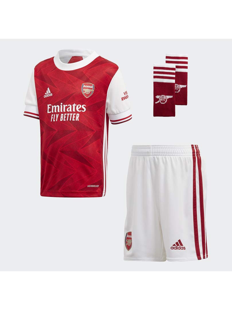 adidas Arsenal FC Season 2020/21 AFC H Baby Home Kit Mini Set, Unisex Adult