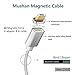 Mushan Pack of 2 Magnetic Charging Cable for Cellphone&Device with Micro USB Port 4FT Nylon Fast Charging Cable Fits for Galaxy S7/S6/S5,Note 5