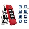 Ushining-Senior-Flip-Mobile-PhoneBig-Button-Mobile-Phone-For-ElderlyDual-SIM-Unlocked-Card-Long-Standby-with-28-Large-Screen-SOS-Button-FM-Radio-Torch-and-Charging-Cradle-Red USHINING Senior Flip Mobile Phone,Big Button Mobile Phone For Elderly,Dual SIM Unlocked Card Long Standby with 2.8…