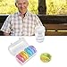 Daily Pill Organizer 3 Times a Day, Large Weekly Pill Box Morning Noon Evening, 7 Day Pill Container Case with Moisture-Proof Design, Portable Travel Container for Vitamins, Fish Oil, Supplements