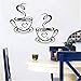 dds5391 Home Kitchen Restaurant Cafe Tea Wall Sticker Coffee Cups Sticker Wall Decor