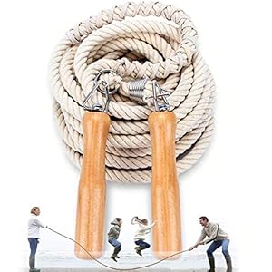 OLT-EU Groepen Touwtjespringen, Multiplayer Touwtjespringen, Beste Team Verspringen met Houten Handvat voor Schoolsport…