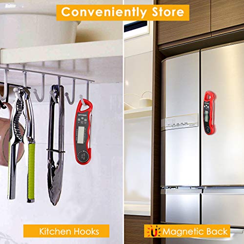 One of the key features of the GDEALER DT09 is its waterproof design, which means you can easily wash it under running water or wipe it down after use without worrying about damaging the mechanism. The thermometer is also equipped with a backlit display that shows the temperature in either Fahrenheit or Celsius modes.