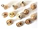 JEWEL TOOL 12 Piece Maplewood Graver Handles Set | 12-Piece Assortment | Reinforced Metal Collars | Includes Popular Shapes & Sizes