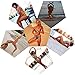 Zando Women Tribal Print Bikini African Metallic Swimsuit Two Piece Beachwear Cutout Halter Neck Bathing Suit Swimwear Red M (US Size 4-6)