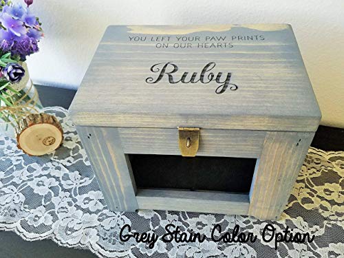 Personalized Pet Memory Box Dog/Urn Memorial Photo Frame Chest Picture Keepsake - Thumbnail 5