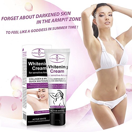 Skin Whitening Cream, Natural Whitening Deodorant Cream for Dark Skin, Armpit, Elbow, Body, Neck, Underarm Repair Whitening Cream for Women Beauty Skin Care, 50g