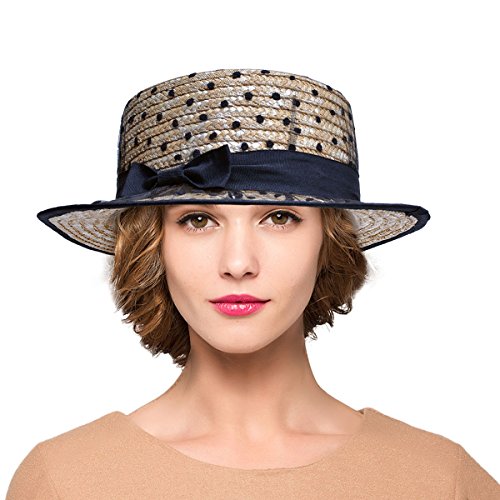 Buy Lawliet Womens Straw Braid Boater 