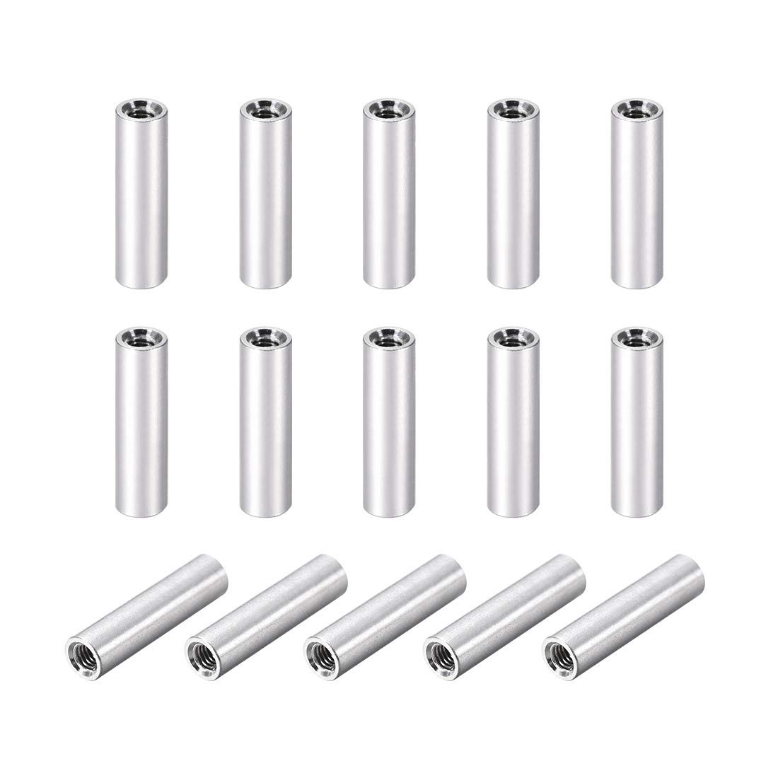 sourcing map 15 Pcs M3x25mm Round Aluminum Standoff Column Spacer Female for Drone FPV Quadcopter Racing RC Multirotors Parts DIY