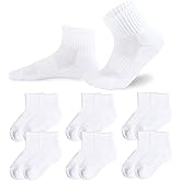 Mini angel Kids Athletic Socks Cushioned Ankle Socks 6 Pack Breathable Mesh Cotton Sports Socks for Youth Boys Girls