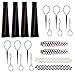 20 Pack Hair Bun Maker Tool Set, 4 French Centipede Braiders + 12 Topsy Tail Hair Braid + 4 Snap Bun Makers
