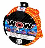WOW World of Watersports, 11-3010, Tow Rope up to 4 Riders, 60 Feet, 4100 Pounds Break Strength, Floating Foam Buoys - Heavy Duty Rope