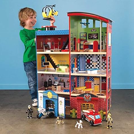 kidkraft deluxe hometown heroes rescue playset