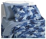 InStyle Home Collection Camouflage Bedding Ensembles, Blue
