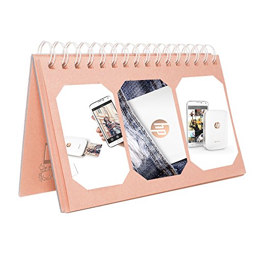 Katia Printer Accessories Bundle set for HP Sprocket Portable Photo Printer, X7N07A, Print Social Media Photos on 2x3 Sticky with Hard Shell Case, Calendar Album, Frames, 2x3 Stickers - Black