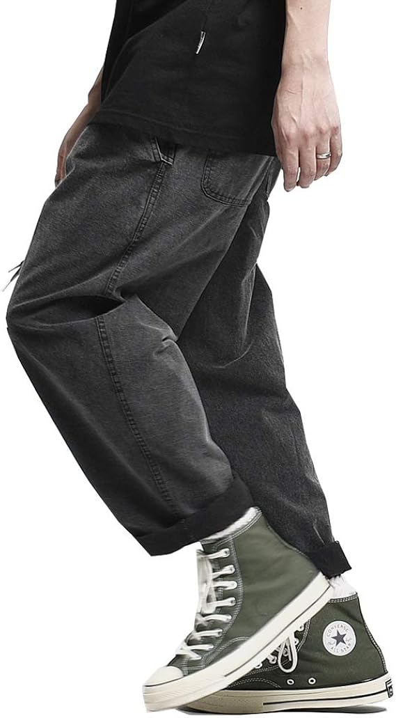 Amazon ユーズド カーゴ パンツ メンズ 作業ズボン Cargo Pants ルーズストレート ズボン カジュアル パンツ 韓国 キャンバス パンツ Trousers 並行輸入品 ロングパンツ 通販