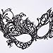 Aneco 24 Pieces Lace Masquerade Mask Halloween Venetian Eyemask Sexy Lace Eye Mask Mysterious Lace Mask for Carnival Party Costume Ball, Black