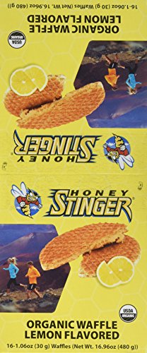 Honey Stinger Waffle Pack, Lemon, 1 ounce, pack of 16