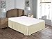 Utopia Bedding Cotton Sateen Bed-Skirt (King, Beige) - 100% Finest Quality Long Staple Fiber - Durable, Comfortable and Abrasion Resistant, Quadruple Pleated, Cotton Blended Platform