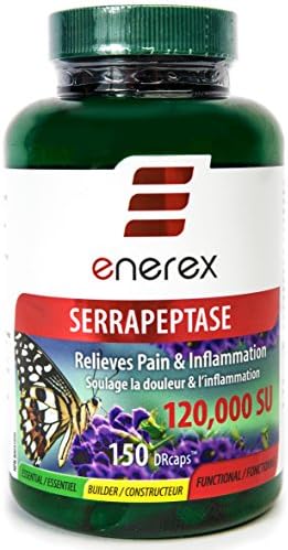 Serrapeptase by Enerex 120,000SU - New 150 Capsules Bonus Size …