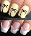 WATER NAIL DECALS TRANSFERS STICKERS TATTOO ART SET #355 & 172. **plus x48 nail tip guides!!** x24 TROPICAL DUSK PALM TREES TATTOO WRAPS & x48 FRENCH MANICURE TIP GUIDES! CAN BE USED WITH NATURAL GEL ACRYLIC STICK ON NAILS! OR WITH GLITTER DUST CAVIAR BEADS ALLOYS DECORATIONS CONFETTI FIMO SHAPES TAPE PENS RHINESTONES!