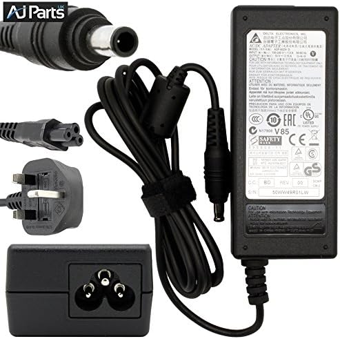 60W Charger AC Adapter for Samsung 355V5C 350V5C 350U2B NP355V5C NP350V5C NP350U2B Notebook - Original DELTA Laptop Power Supply - 19V 3.16A - with UK Power Cord