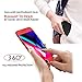 Compatible with iPhone 8 Plus Case - All-around Protective Cover Thin Slim Fit [Non-Slip] Dual Layer Hard Case With Tempered Glass Screen Protector (Red)