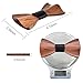 Mr.Van Natural Wood Bow Ties Handcrafted Wooden Adjustable Bowties with Gift Box Gifts for men