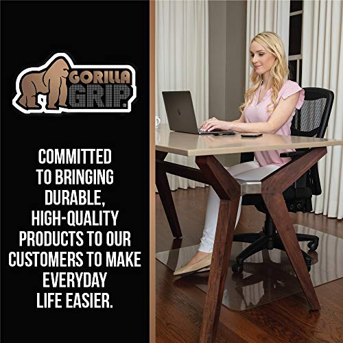 Gorilla Grip Desk Chair Mat, No Divots, Rolling Chairs Glide Easy