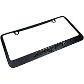 Eurosport Daytona- Compatible with -, SRT with Hellcat Charcoal UV Direct on Black Acrylic - Black License Plate Frame