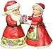 Jim Shore Heartwood Creek Mini Santa and Mrs. Claus Stone Resin Figurine, 3.125”